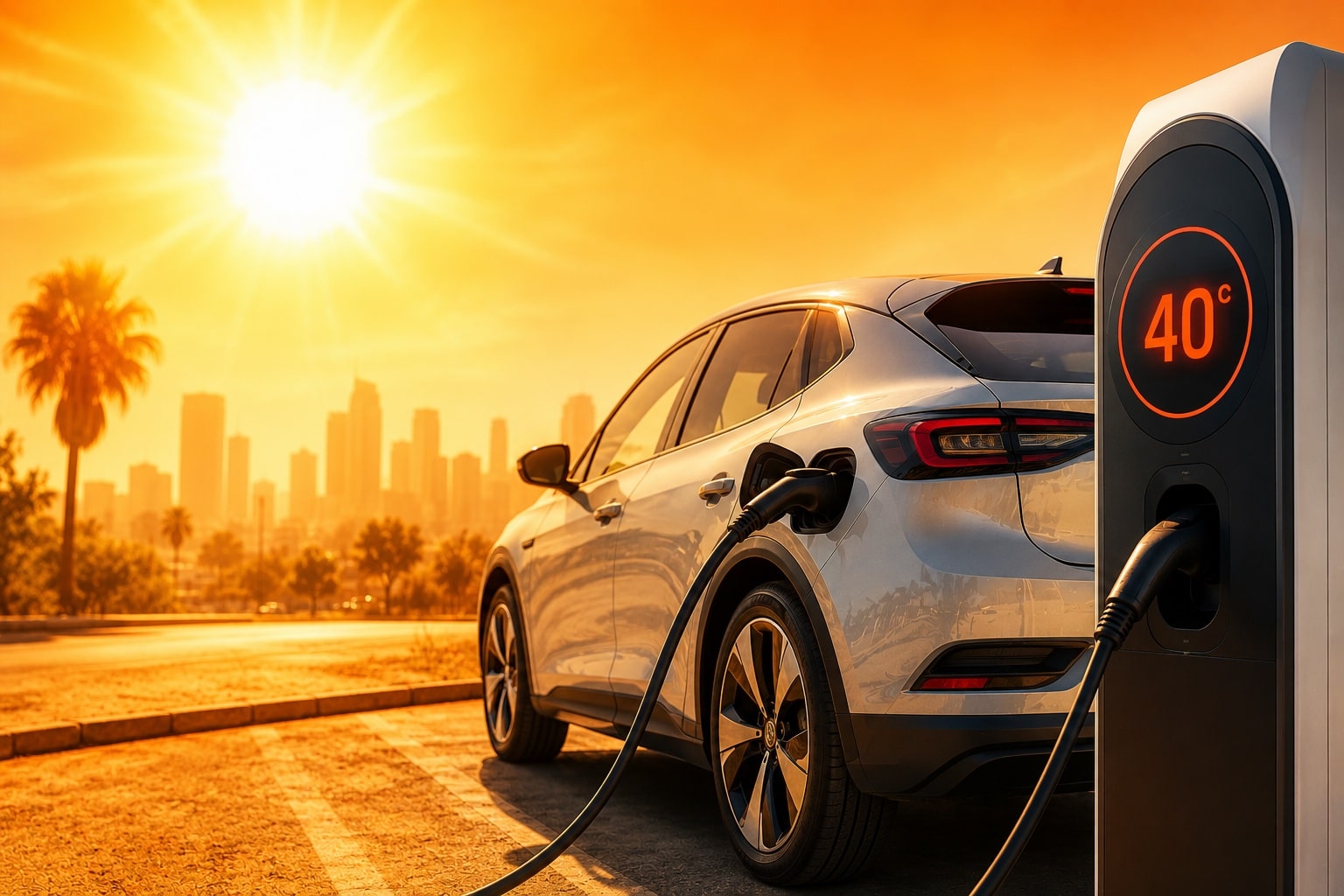Heat wave electric car