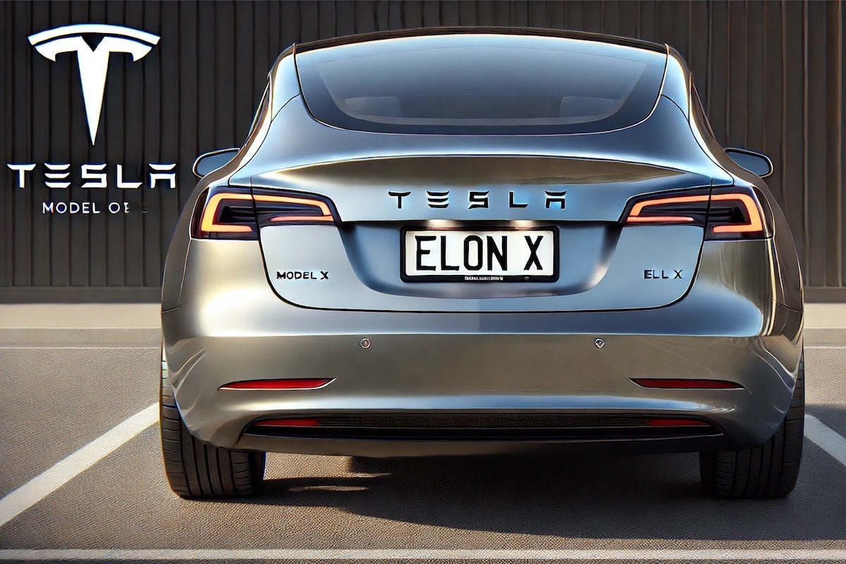 Plaque immatriculation ELON X