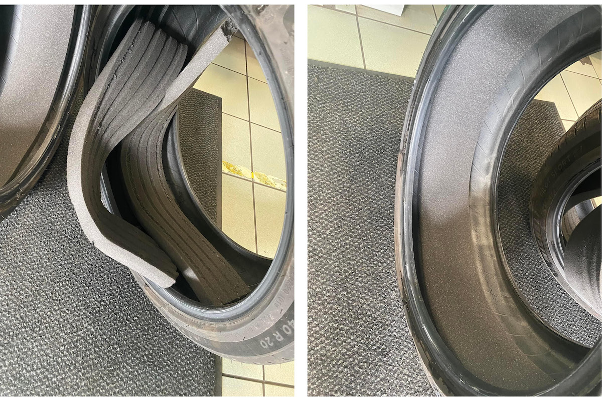 Tesla Foam Tires