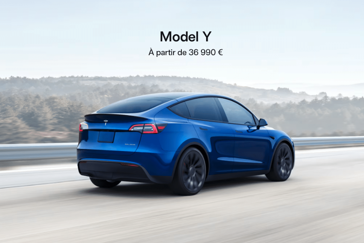 Tesla Model Y 36 990 euros