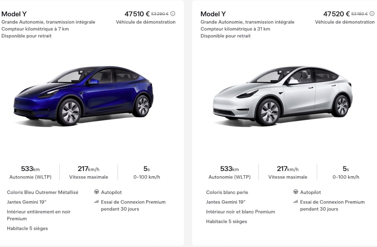 Tesla Model Y Bonus écologique