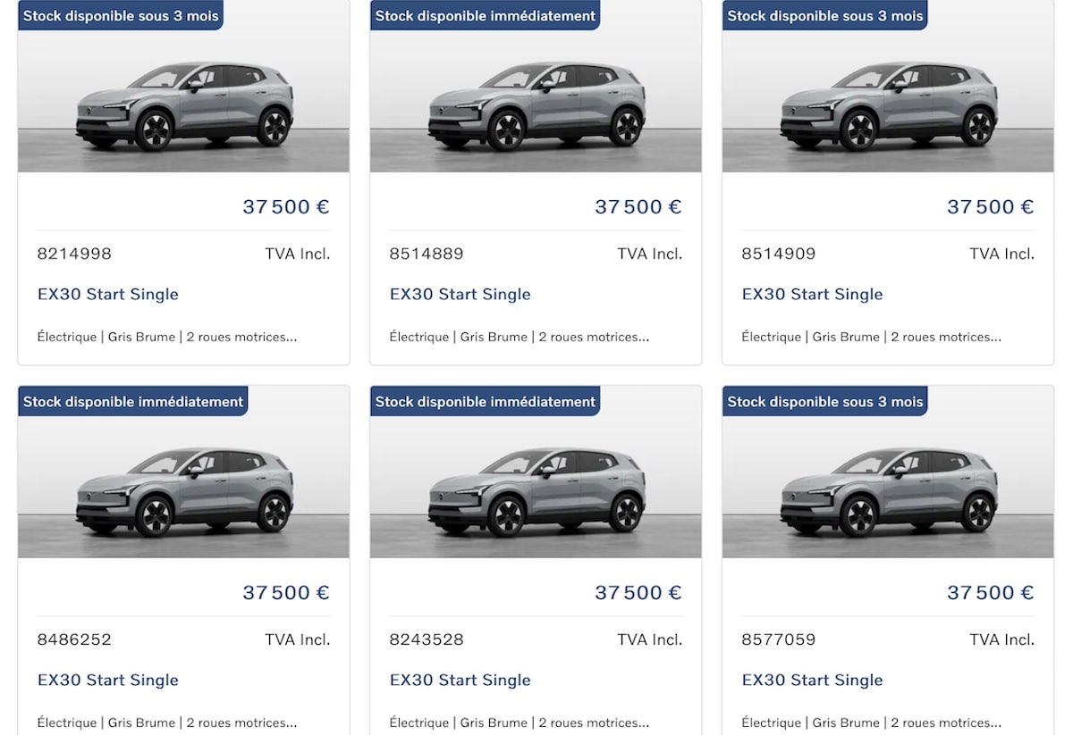 Volvo EX30 remise